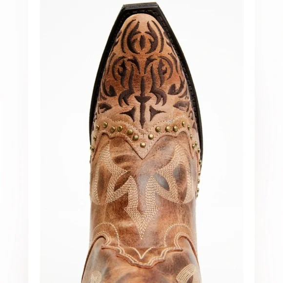 LAREDO WOMEN’S BRAYLNN LEATHER WESTERN PERFORMANCE STUDDED BOOTS -SNIP TOE. SZ 9 - Picture 6 of 11